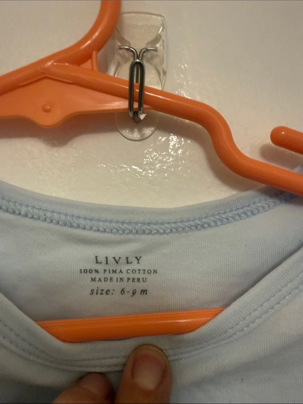 Lively Light Blue Footed Baby One-Piece with Sleepy Face
